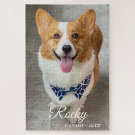 Quebra-cabeça cachorro com nome & foto personalizados