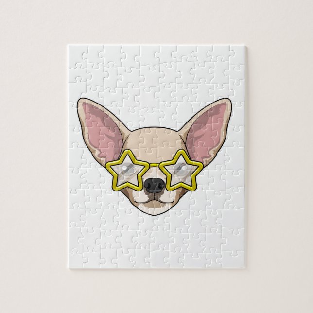 Quebra-cabeça Cachorro com óculos de sol (Vertical)