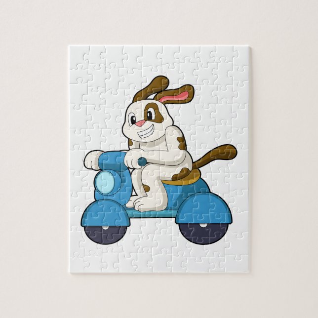 Quebra-cabeça Cachorro como Biker com Patinete.PNG (Vertical)