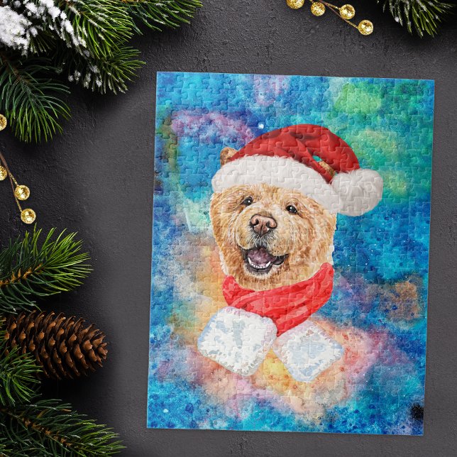 Quebra-cabeça Cachorro da Raça Chow Chow Natal (Criador carregado)