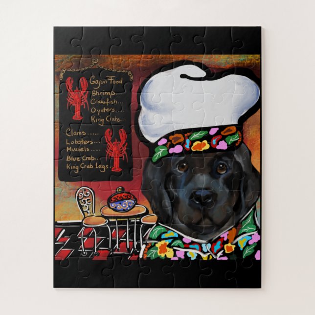 Quebra-cabeça Cachorro da Terra Nova (Vertical)