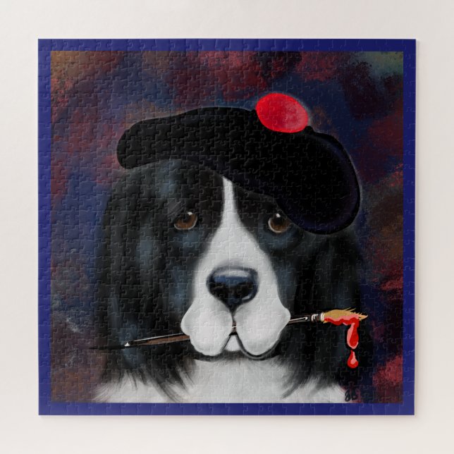 Quebra-cabeça Cachorro da Terra Nova (Horizontal)