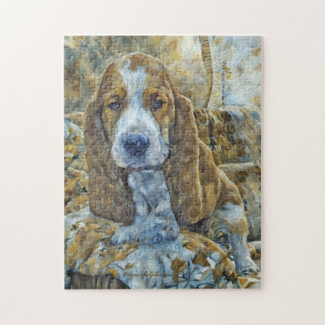 Quebra-cabeça Cachorro de Caça Adorável (Vertical)
