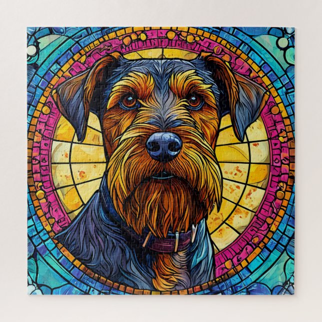 Quebra-cabeça Cachorro de desenho animado fofo (Vertical)