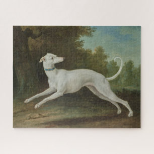 Quebra-cabeça Cachorro de Greyhound Branco (por Jean-Baptiste Ou