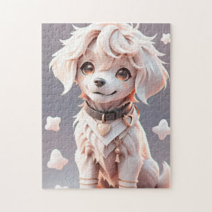 Quebra-cabeça Cachorro do Retriever de Ouro Chibi