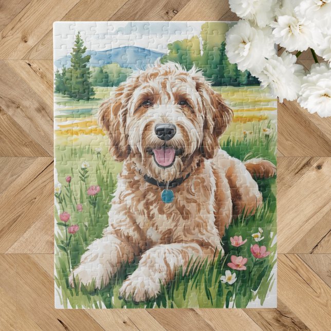 Quebra-cabeça Cachorro Goldendoodle (Criador carregado)