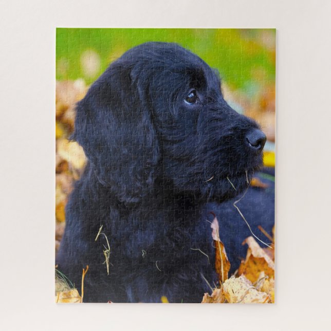 Quebra-cabeça Cachorro Labradoodle. (Vertical)