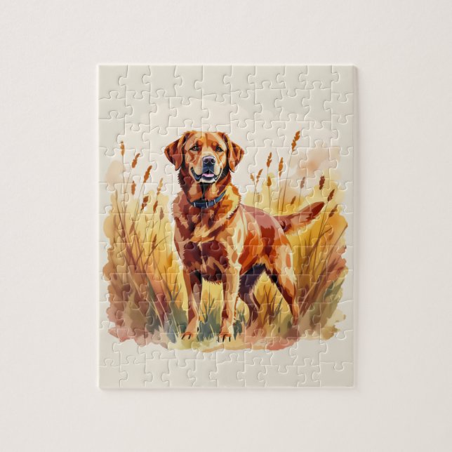 Quebra-cabeça Cachorro Labrador Retriever Fox Red (Vertical)
