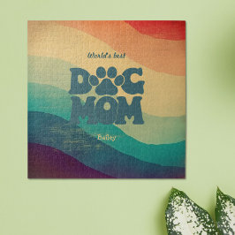 Quebra-cabeça Cachorro Mãe Retro Groovy Personalizado