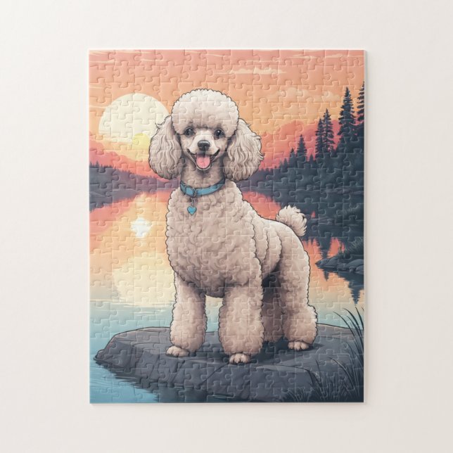 Quebra-cabeça Cachorro Poodle (Vertical)