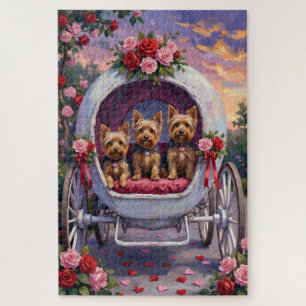 Quebra-cabeça Cachorro Yorkshire Terrier Dia dos Namorados