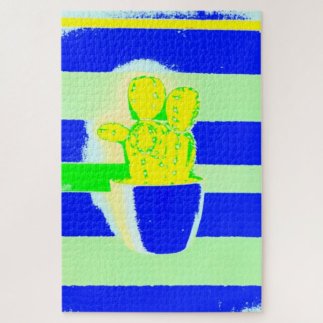 Quebra-cabeça Cacto colorido (Vertical)