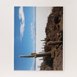 Quebra-cabeça Cacto gigante no Salar de Uyuni em Bolívia