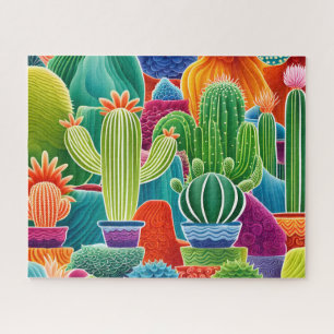 Quebra-cabeça Cactos de abstrato Potência