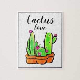Quebra-cabeça Cactus cactos succultos