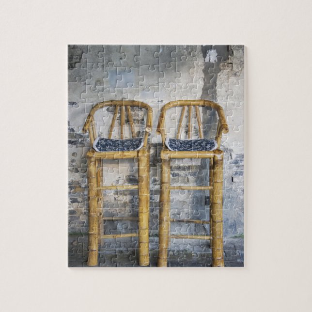 Quebra-cabeça Cadeiras de bambu estilo antigo, Xitang, Zhejiang, (Vertical)