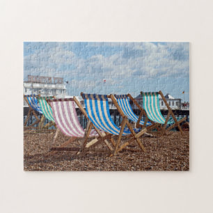 Quebra-cabeça Cadeiras de Decks na Praia em Brighton.