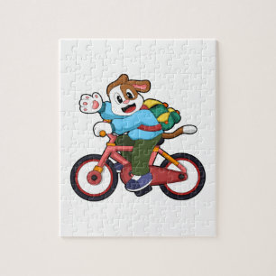 Quebra-cabeça Cães com Bicicleta