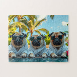 Quebra-cabeça Cães de férias