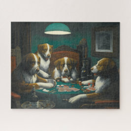 Quebra-cabeça Cães Jogando Poker (Jogo De Cartão Animal)