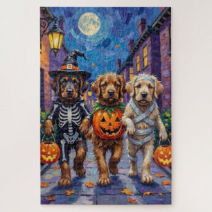 Quebra-cabeça Cães Mastim Tibetano em Fantasias de Halloween