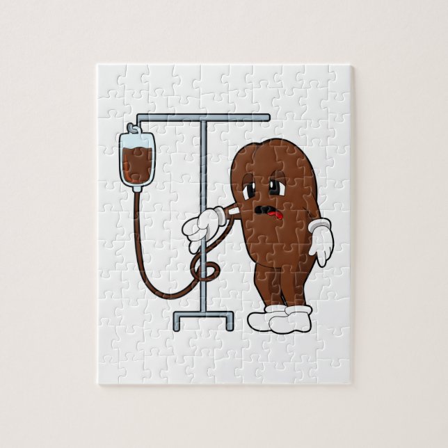 Quebra-cabeça Café com pote de café (Vertical)