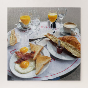 Quebra-cabeça Café da manhã em Paris, França