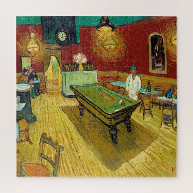 Quebra-cabeça Café da Noite - Pintura de Vincent van Gogh (Vertical)