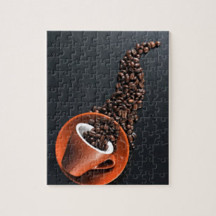 Quebra-cabeça Café e feijão derramado