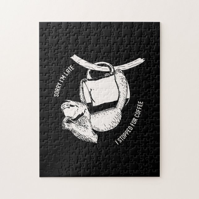 Quebra-cabeça Café Lama (branco) (Vertical)