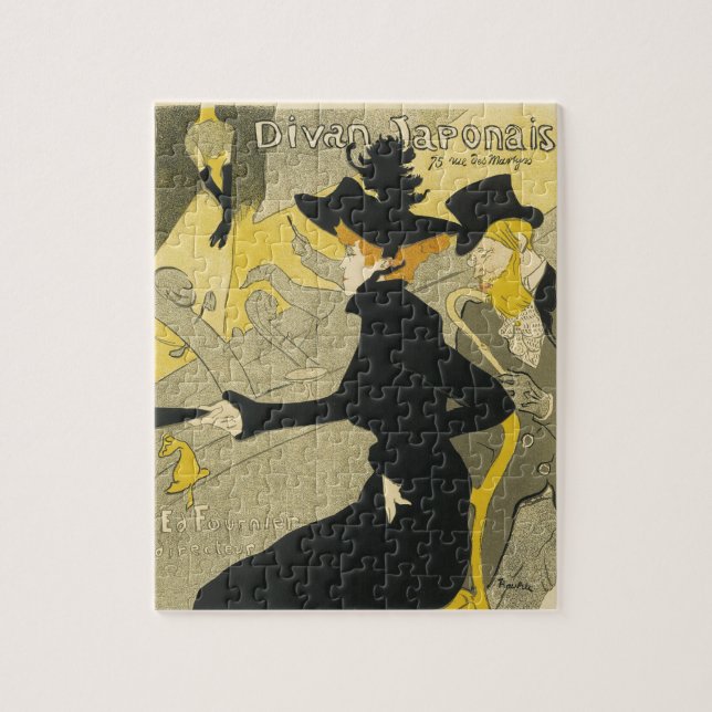 Quebra-cabeça Café Noturno Art Nouveau Antigo, Divan Japonais (Vertical)