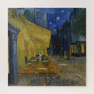 Quebra-cabeça Cafe Terrace at Night by Vincent van Gogh 