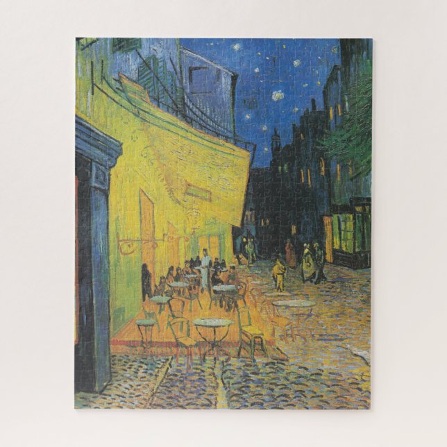 Quebra-cabeça Café Terrace de Van gogh à noite (Vertical)