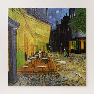 Quebra-cabeça Café Terrace na Pintura de Arte Night Van Gogh