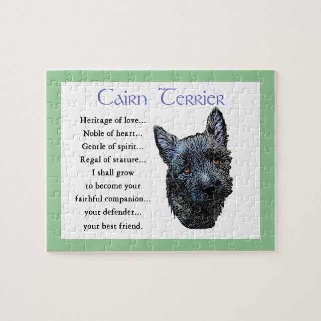 Quebra-cabeça Cairn Terrier Heritage of Love (Horizontal)