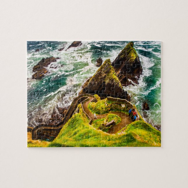 Quebra-cabeça Cais de Dunquin Dingle Irlanda. (Horizontal)