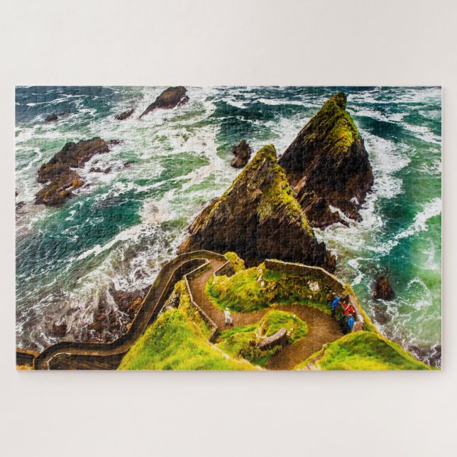 Quebra-cabeça Cais de Dunquin Dingle Irlanda. (Horizontal)