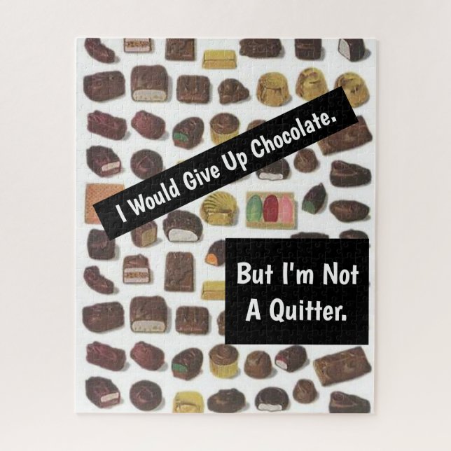 Quebra-cabeça Caixa de Chocolates Engraçado Sarcástico (Vertical)