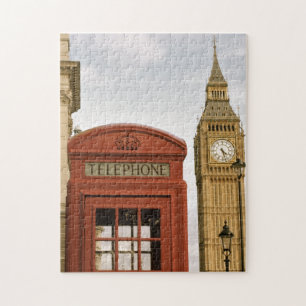 Quebra-cabeça Caixa de Telefone e Torre do Big Ben