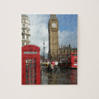 Quebra-cabeça Caixa do telefone de Londres & Big Ben (St.K)