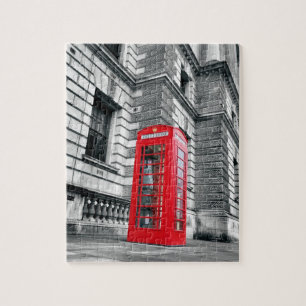 Quebra-cabeça Caixa vermelha do telefone de Londres - 8x10 - 110