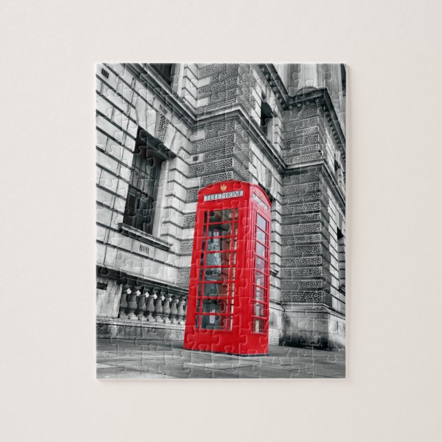 Quebra-cabeça Caixa vermelha do telefone de Londres - 8x10 - 110 (Vertical)