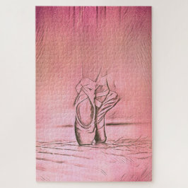 Quebra-cabeça Calçados cor-de-rosa Ballerina sofisticada