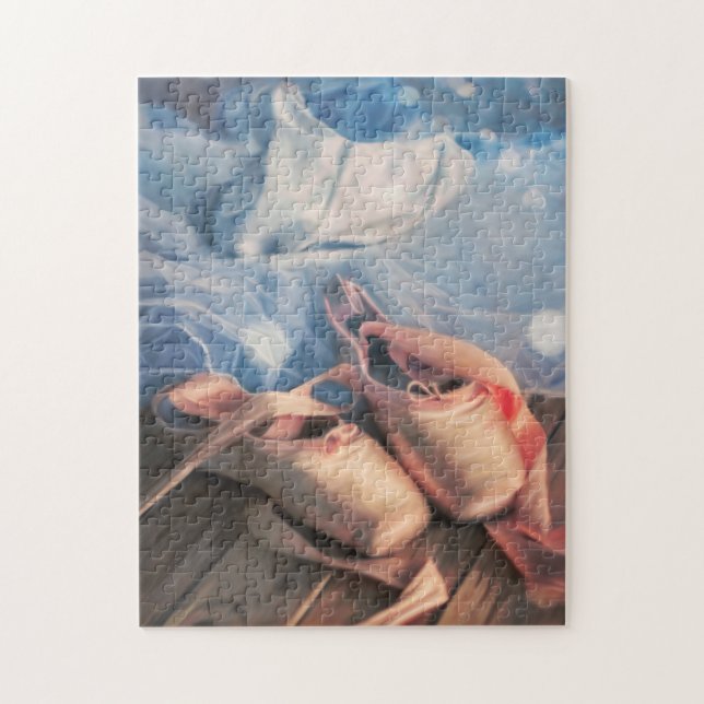 Quebra-cabeça Calçados para pintura e camisa (Vertical)