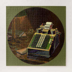 Quebra-cabeça Calculadora Contabilística do Comptomômetro da Vin