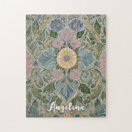 Quebra-cabeça Caleidoscópio Floral Personalizado