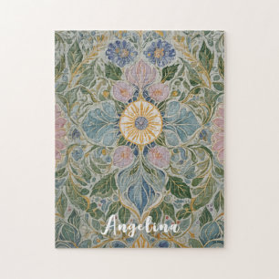Quebra-cabeça Caleidoscópio Floral Personalizado