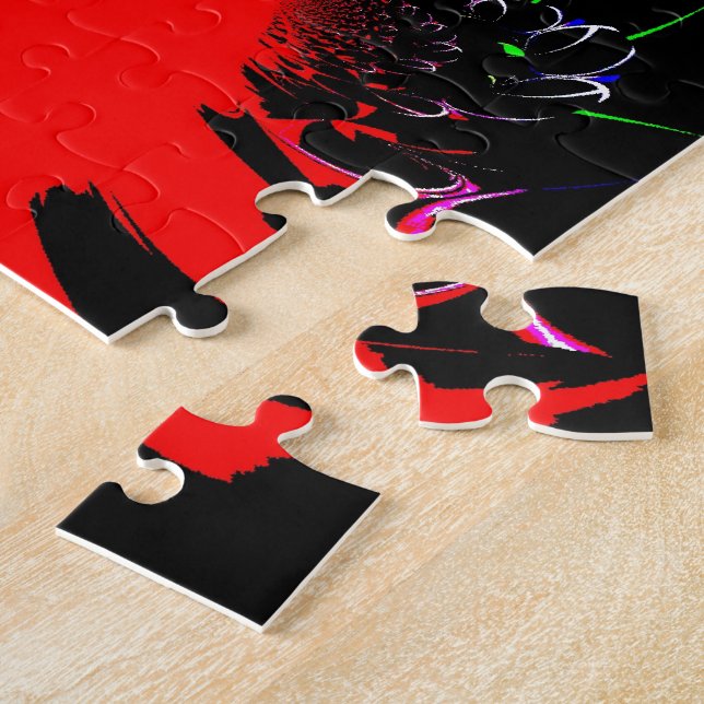 Quebra-cabeça Caleidoscópio Fluid Art Impressão (Lateral)