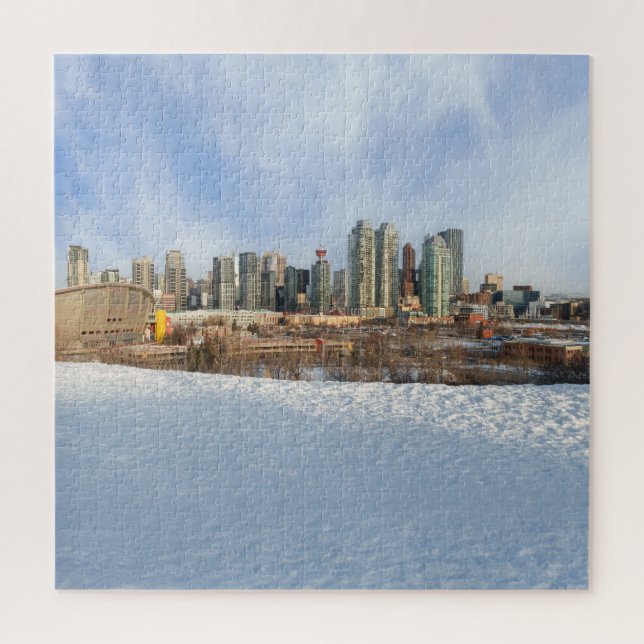 Quebra-cabeça Calgary Skyline Winter Wonderland (Vertical)